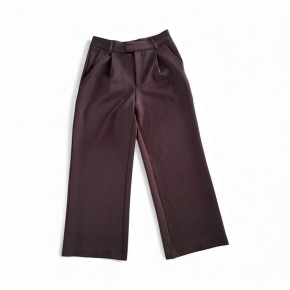 Good American Brown Double Breasted Scuba Suit Blazer and Slacks Size 3 (L) - Picture 7 of 14